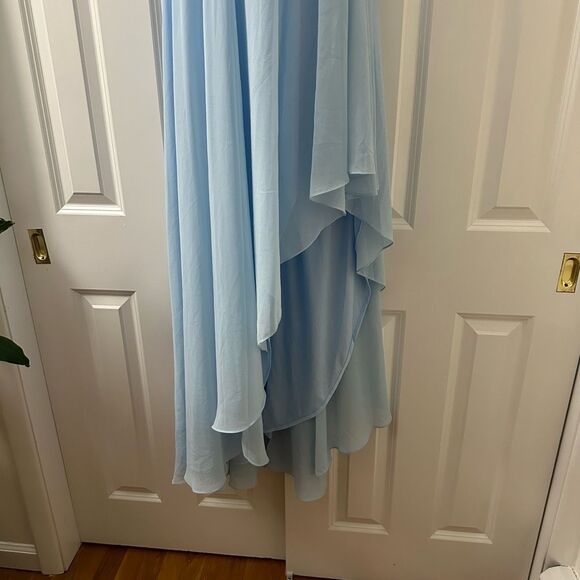 MAC DUGGAL Women's Ieena Sleeveless Asymmetrical Gown size 8 - Picture 8 of 11